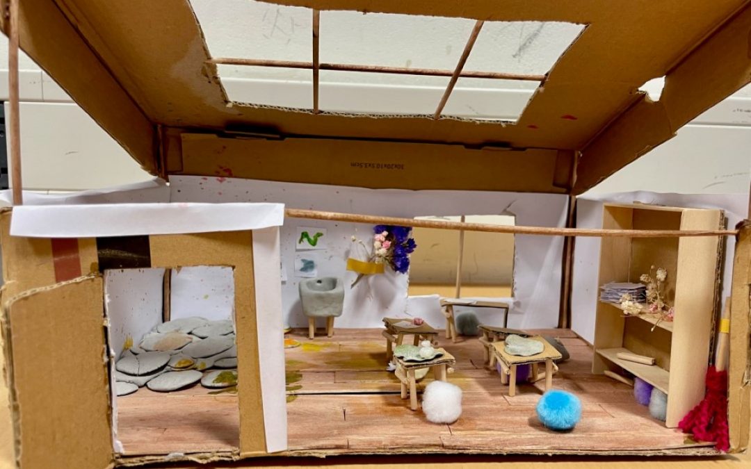 Creative nursery school building in a shoebox
